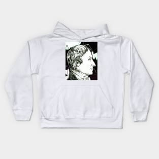 Anders Gustaf Ekeberg Black and White Portrait | Anders Gustaf Ekeberg Artwork 3 Kids Hoodie